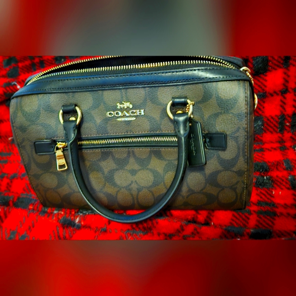 Coach Rowan SATCHEL Chocolate Brown NEW F83607